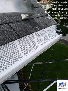 installed-gutter-guard-framingham-ma